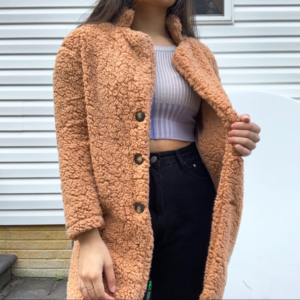 SOLD. TEDDY BEAR TRENCH COAT